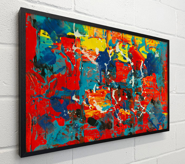 Red Abstract Splashes