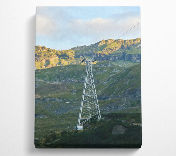  A Canvas Print of Green Mountain Lift Canvas Wall Art