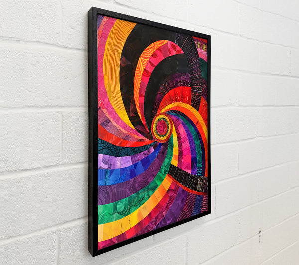 Purple Rainbow Spiral