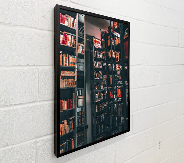 Red Bookcase Stacks