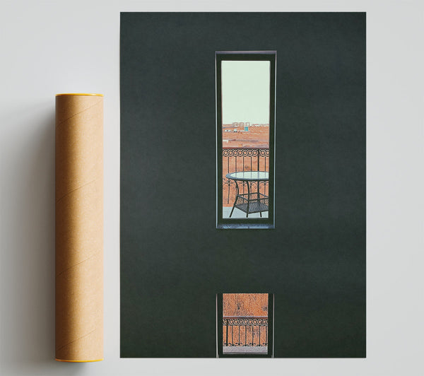 Orange View From Above Giclee Print