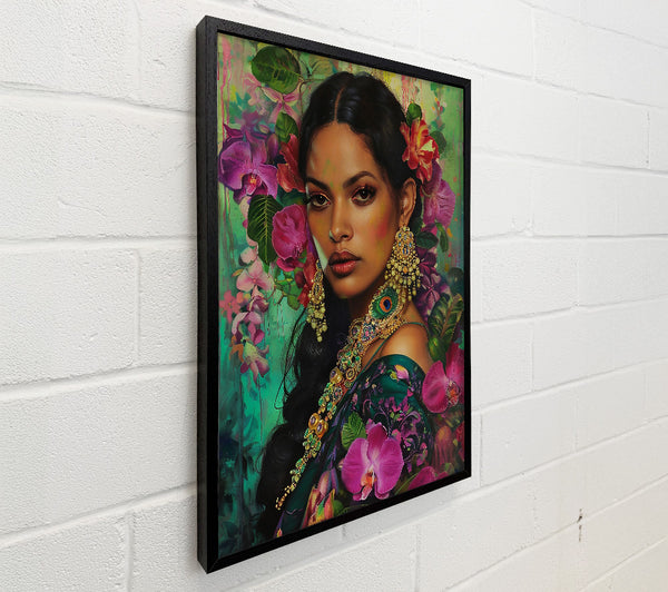 Emerald Floral Enchantment