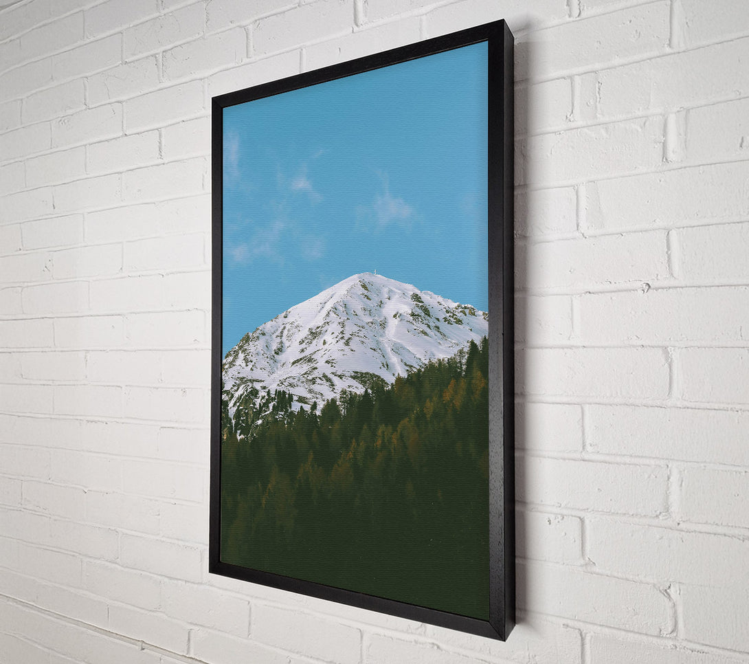  A Canvas Print of Blue Sky Mountain Peak Canvas Art