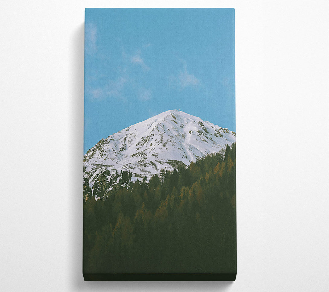  A Canvas Print of Blue Sky Mountain Peak Canvas Art