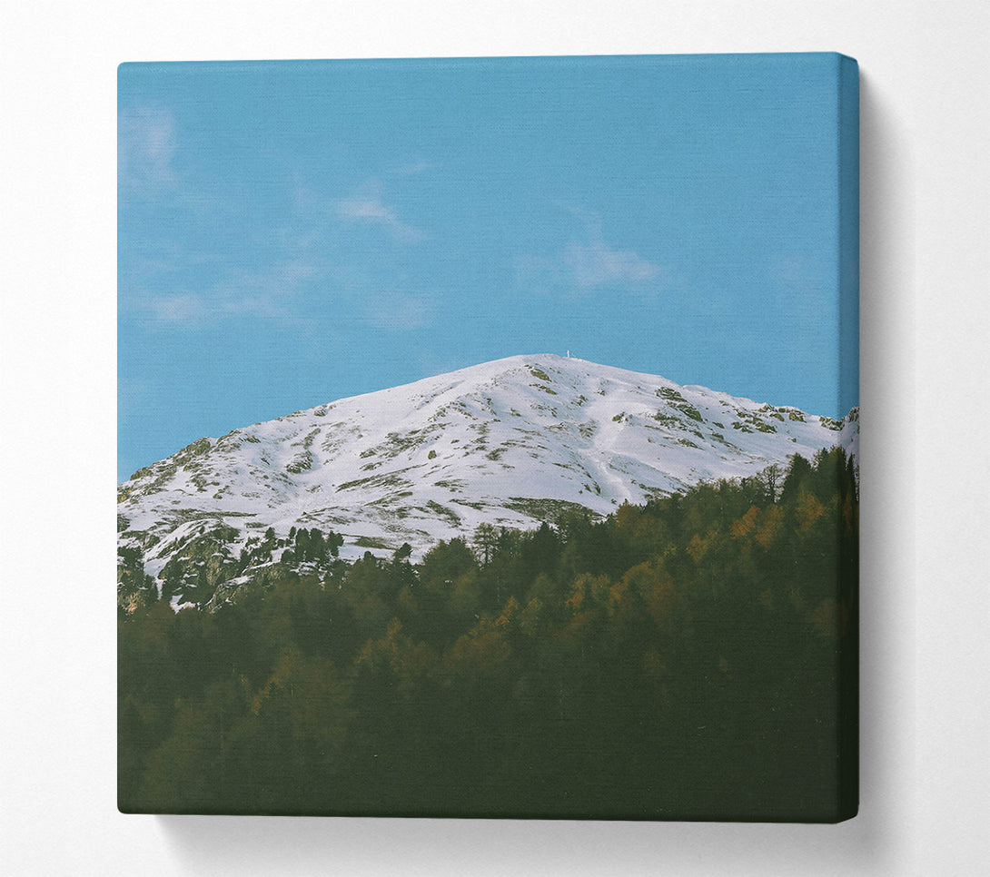  A Canvas Print of Blue Sky Mountain Peak Canvas Art