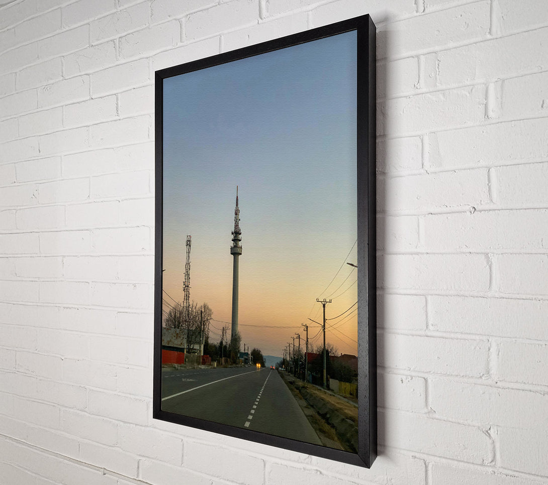  A Canvas Print of Golden Hour Tower Canvas Print