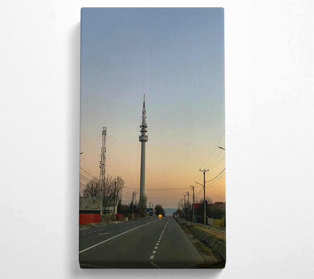  A Canvas Print of Golden Hour Tower Canvas Print