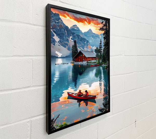 Orange Sunset Cabin