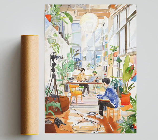 Orange Light Studio Session Poster