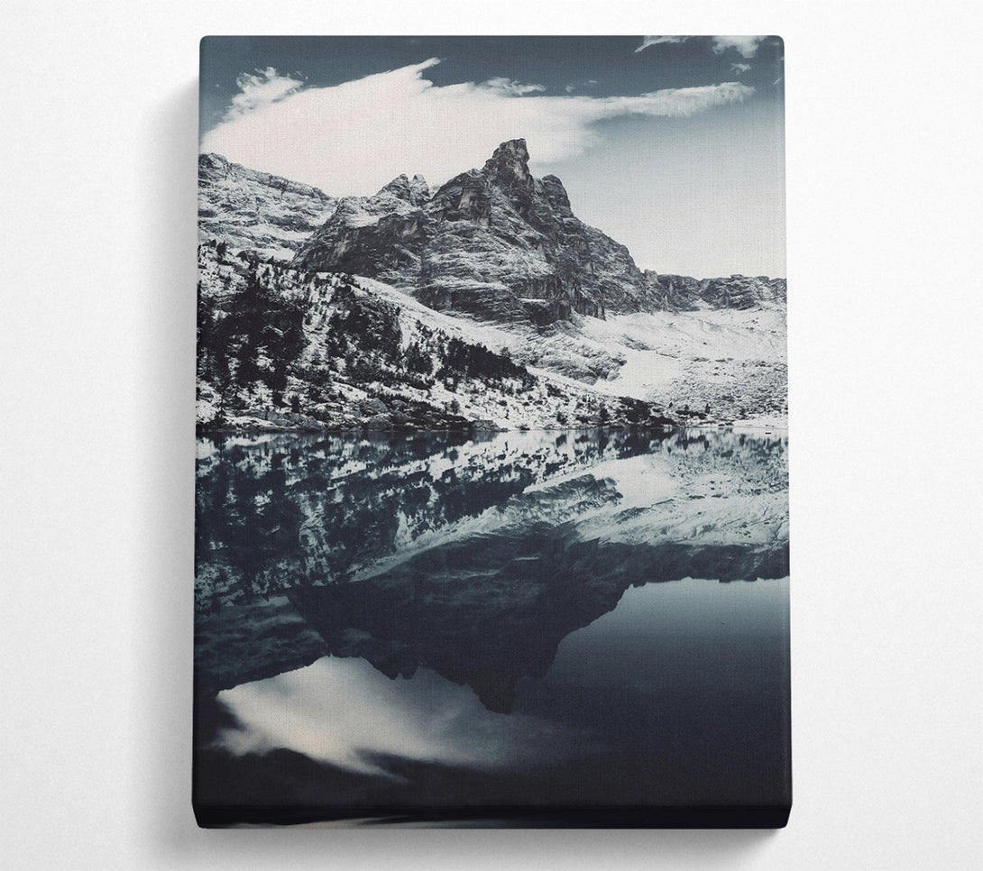  A Canvas Print of Blue Mountain Reflection Canvas Art
