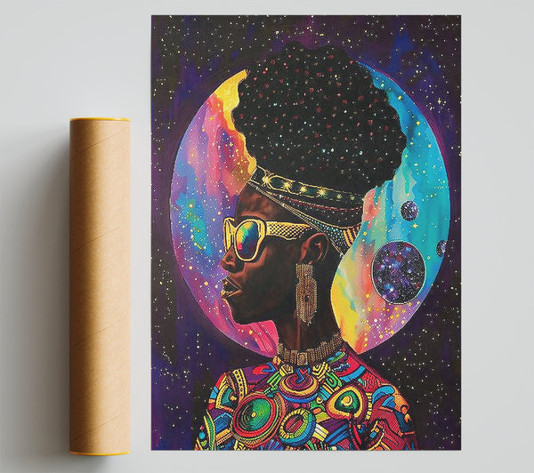 Cosmic Purple Queen Giclee Print