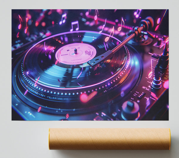 Pink Spinning Symphony Print