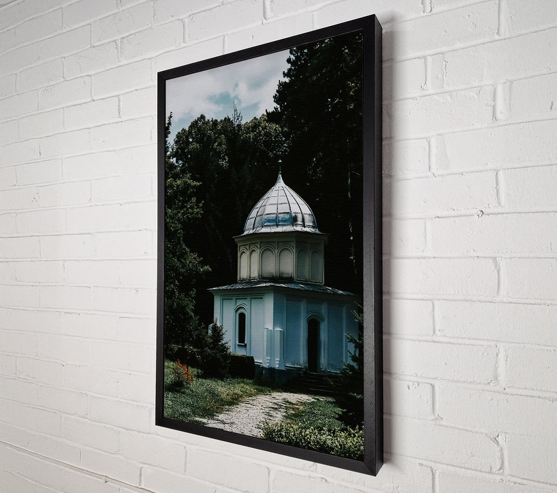 A Canvas Print of White Dome In The Woods Canvas Wall Art
