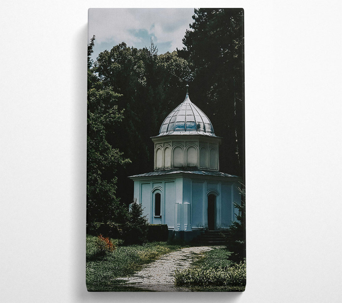  A Canvas Print of White Dome In The Woods Canvas Wall Art