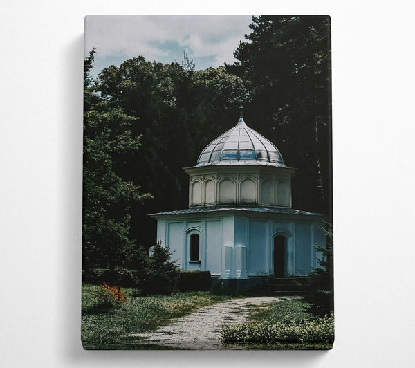  A Canvas Print of White Dome In The Woods Canvas Wall Art