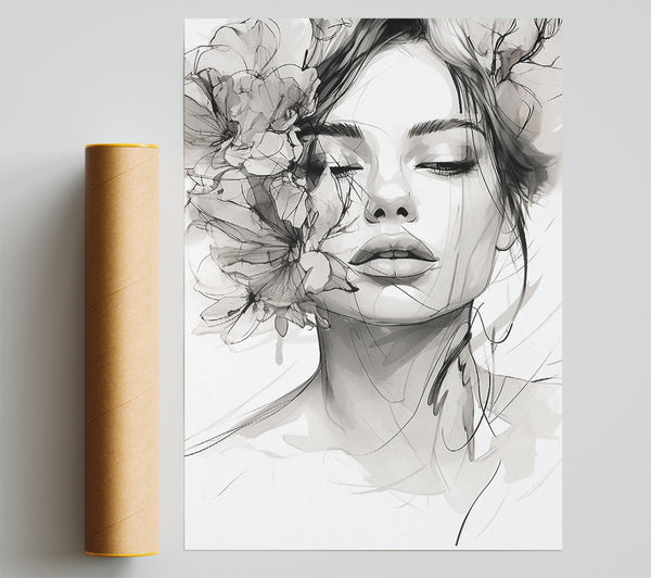 Woman Lines Giclee Print