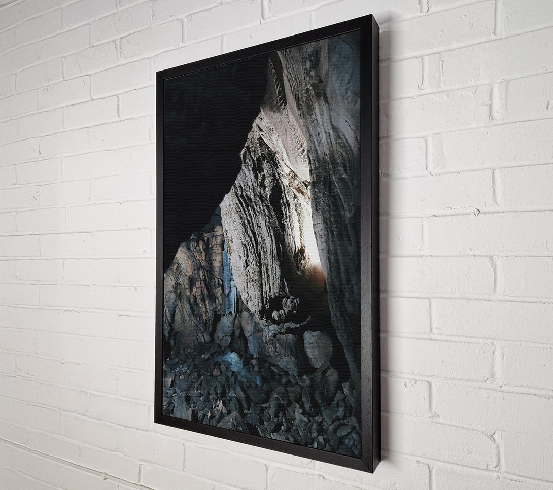  A Canvas Print of Gray Cave Stream Canvas Wall Art