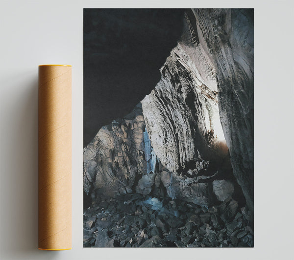 Gray Cave Stream Print