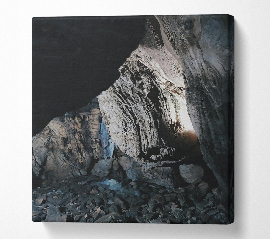  A Canvas Print of Gray Cave Stream Canvas Wall Art