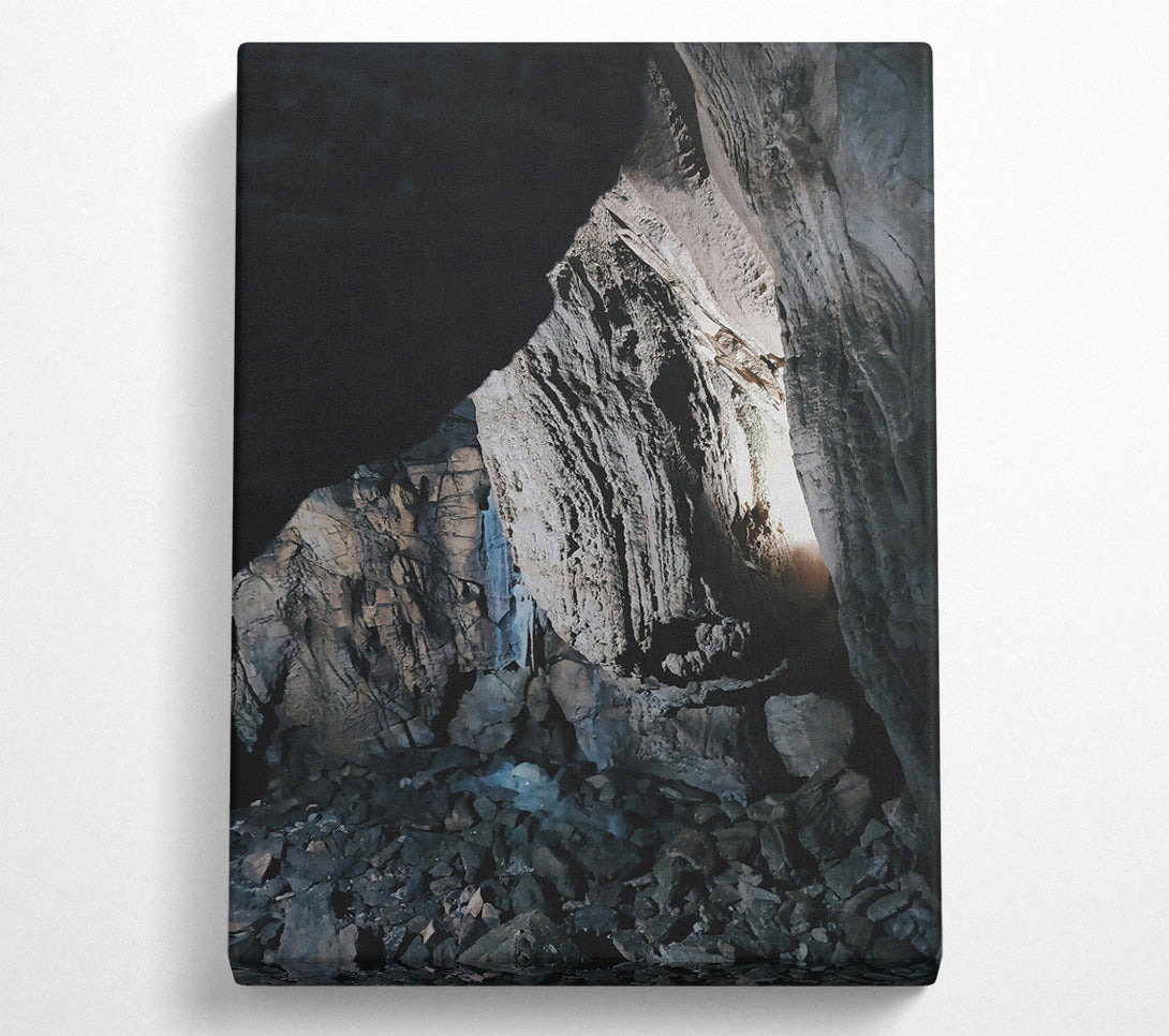  A Canvas Print of Gray Cave Stream Canvas Wall Art