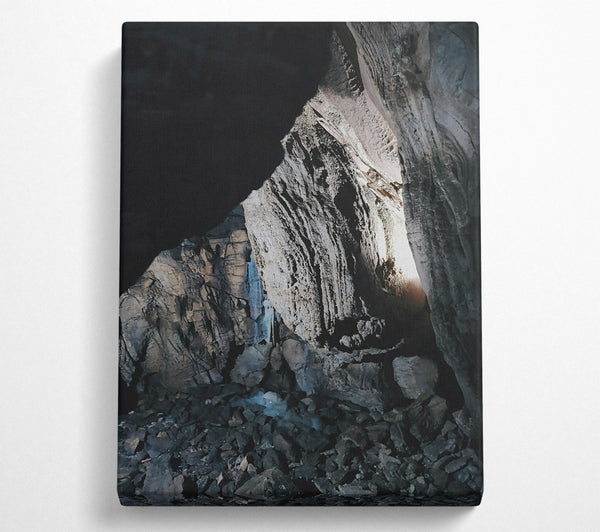  A Canvas Print of Gray Cave Stream Canvas Wall Art