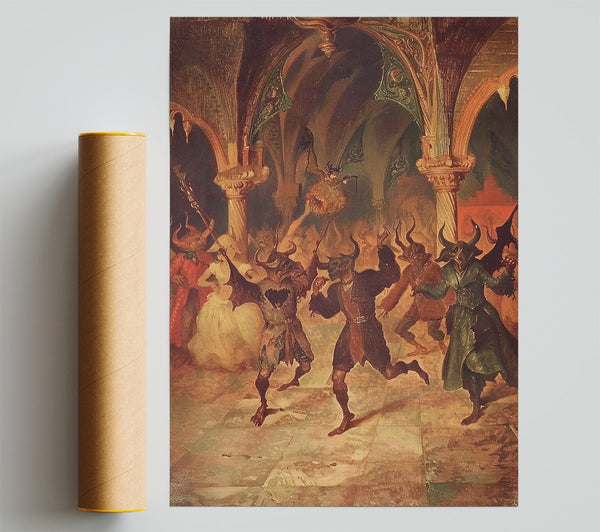 Golden Demon Revelry Giclee Print