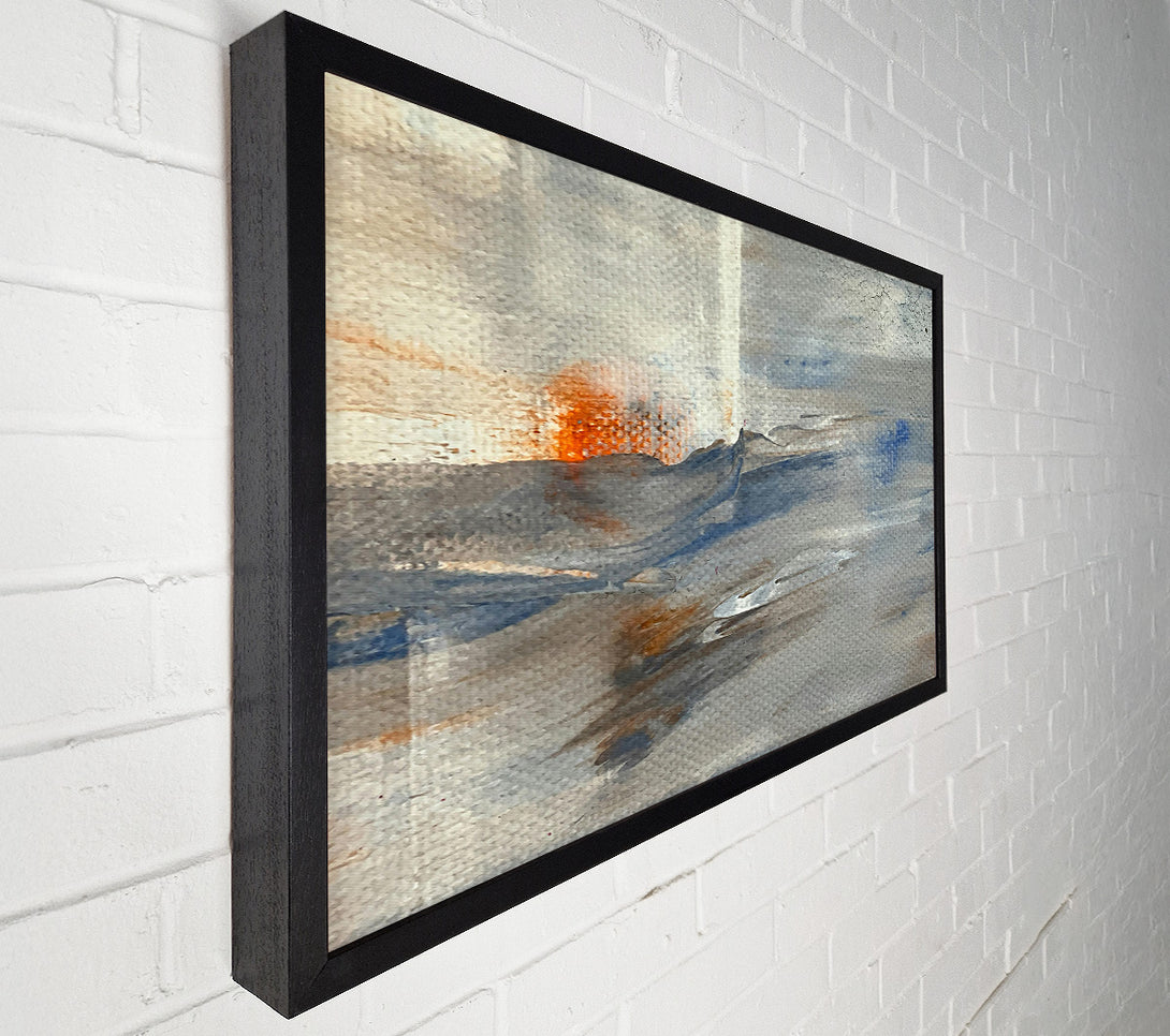  A Canvas Print of Blue And Orange Horizon Canvas Art