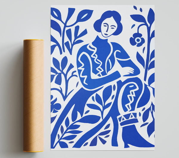 Woman Mattise Style Print