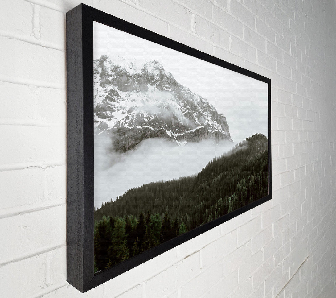  A Canvas Print of White Peak And Forest Fog Canvas Print