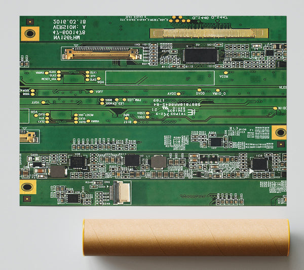 Emerald Circuitry Symphony Poster
