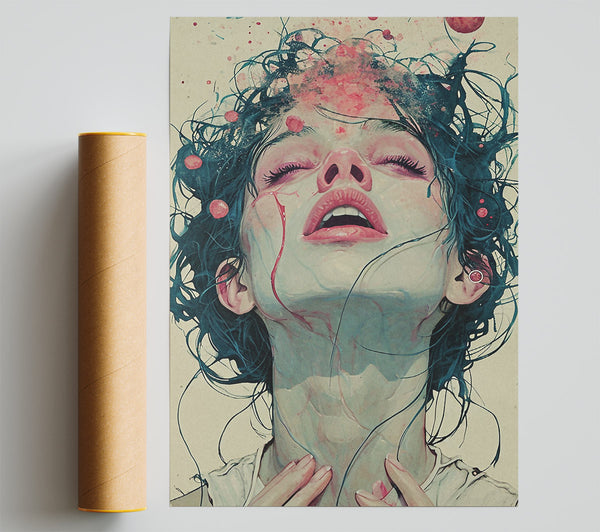 Woman Zombie Giclee Print