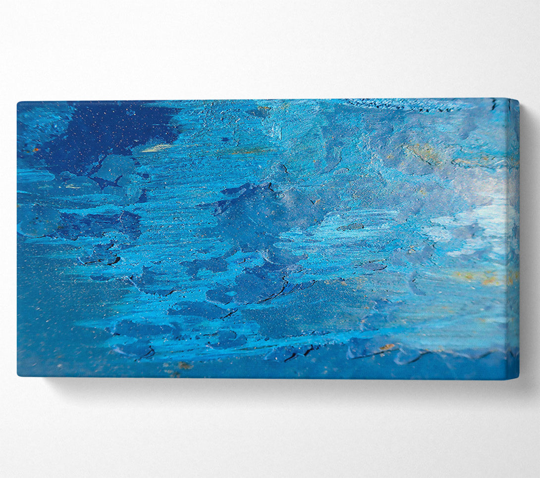  A Canvas Print of Azure Abstract Texture Canvas Art