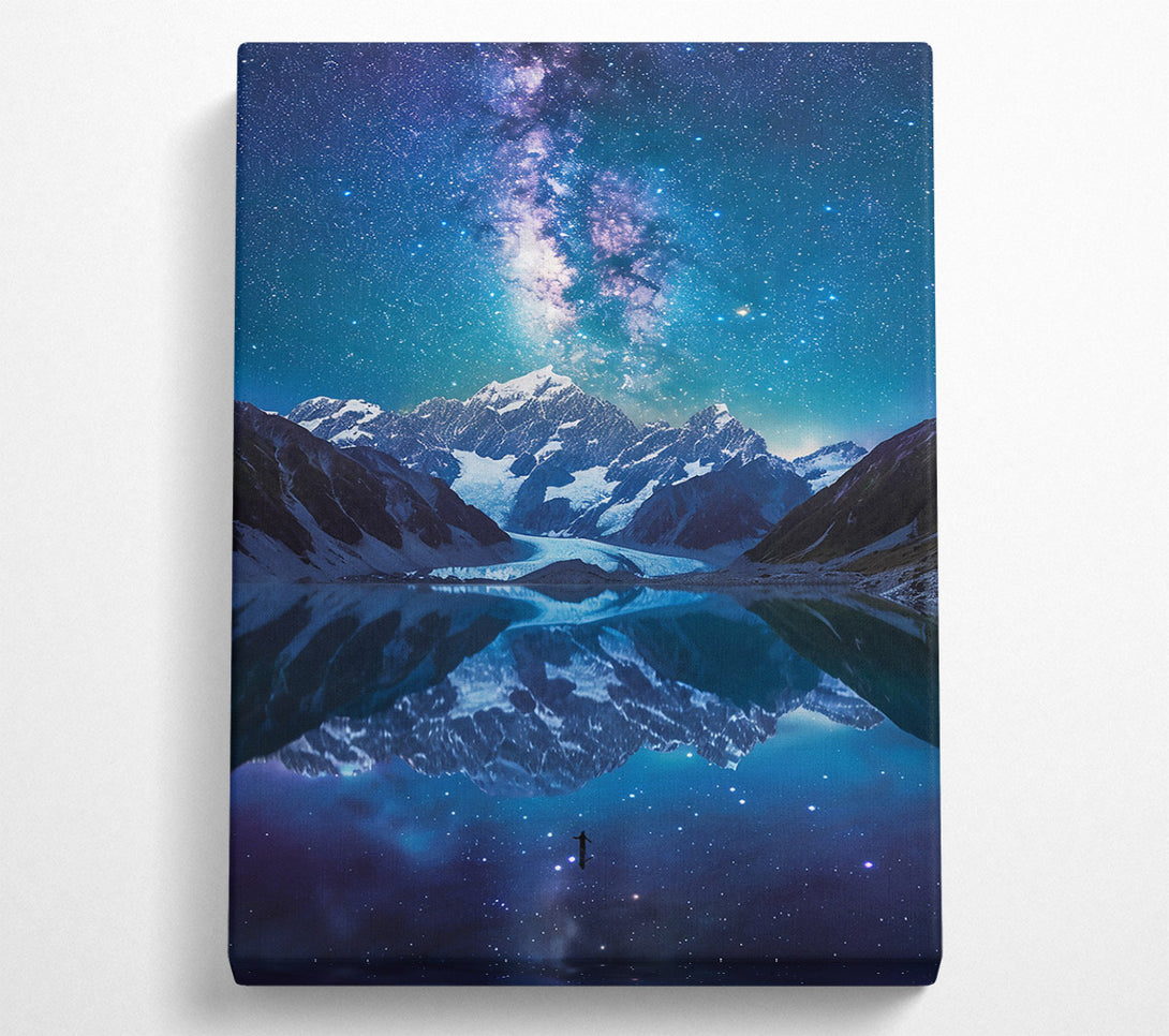  A Canvas Print of Blue Mountain Reflection Canvas Art