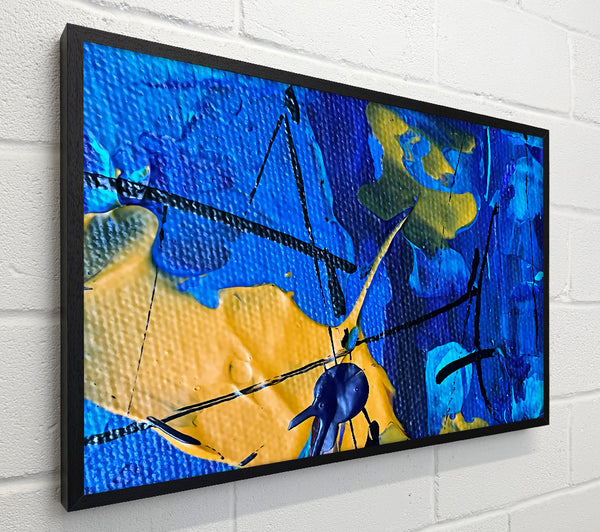 Blue And Golden Abstract