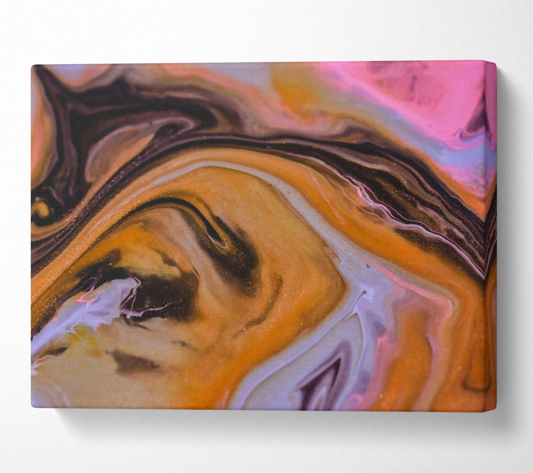  A Canvas Print of Golden Swirling Dream Canvas Wall Art