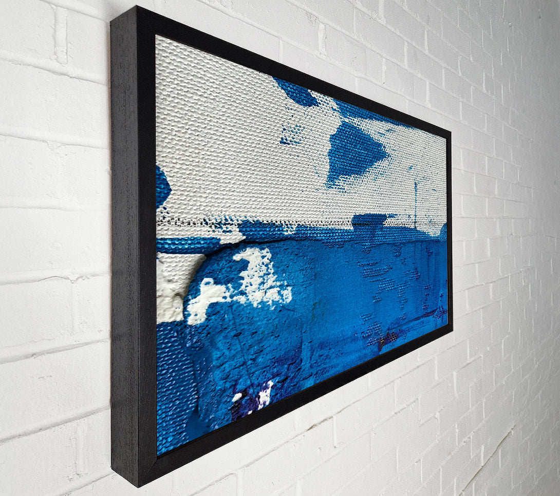 A Canvas Print of Sky Blue Abstract Canvas Wall Art