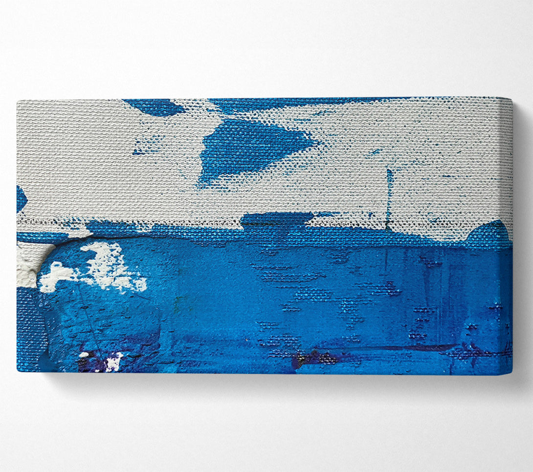  A Canvas Print of Sky Blue Abstract Canvas Wall Art