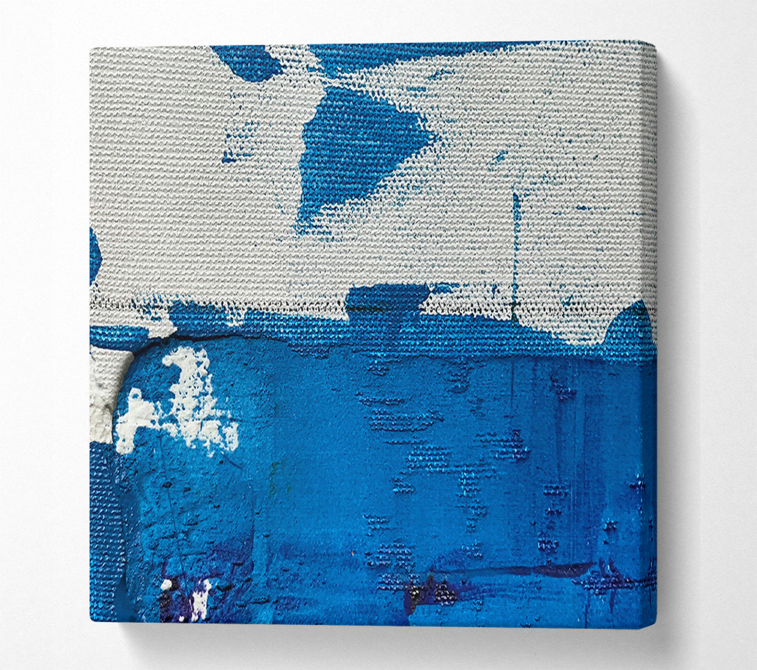  A Canvas Print of Sky Blue Abstract Canvas Wall Art
