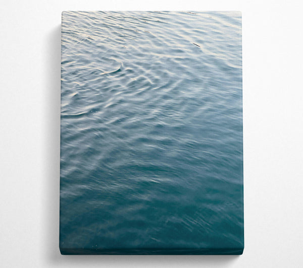  A Canvas Print of Teal Water Ripples Canvas Wall Art