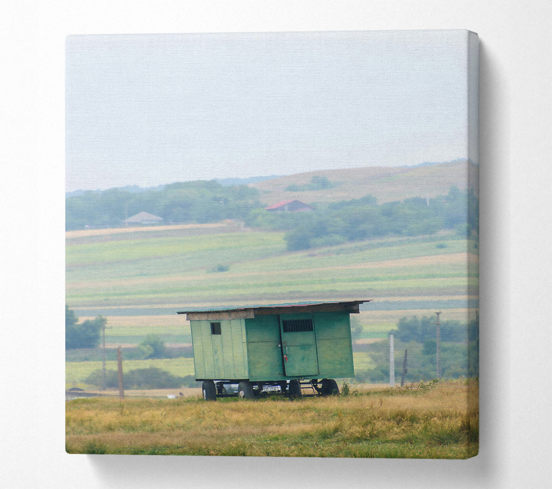  A Canvas Print of Green Rolling Home Canvas Wall Art