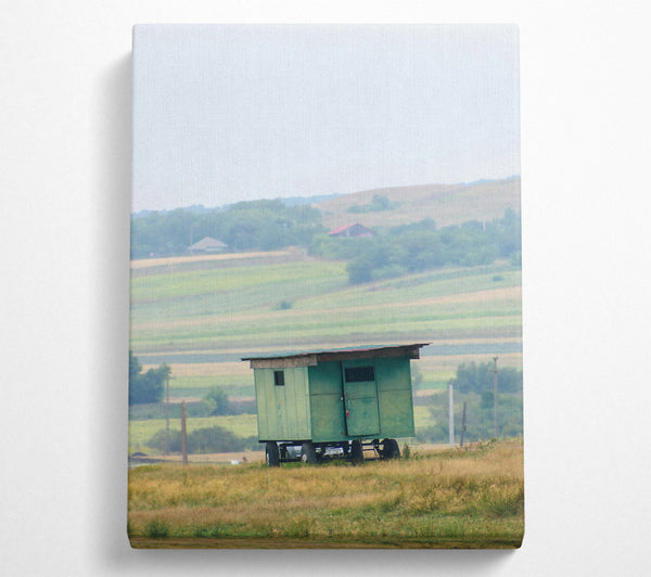  A Canvas Print of Green Rolling Home Canvas Wall Art
