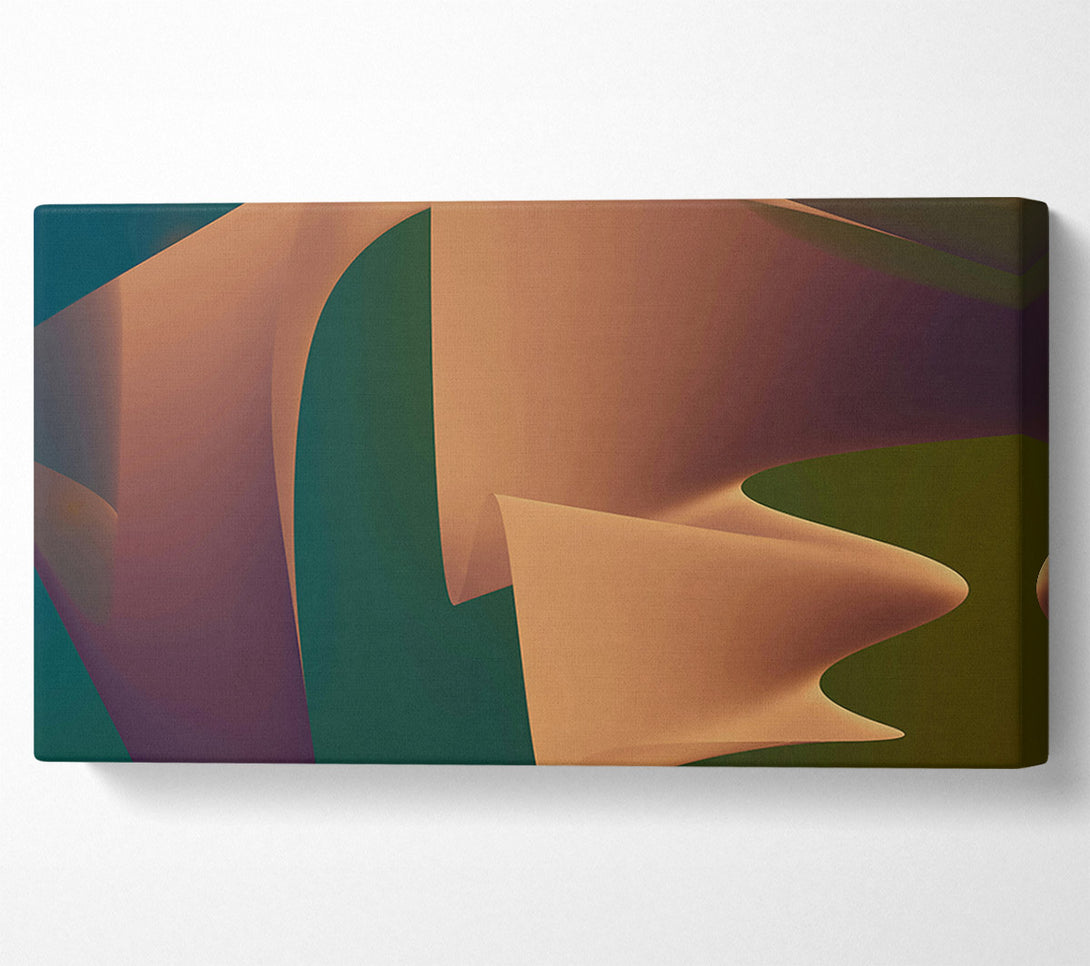  A Canvas Print of Copper Abstract Flow Canvas Art
