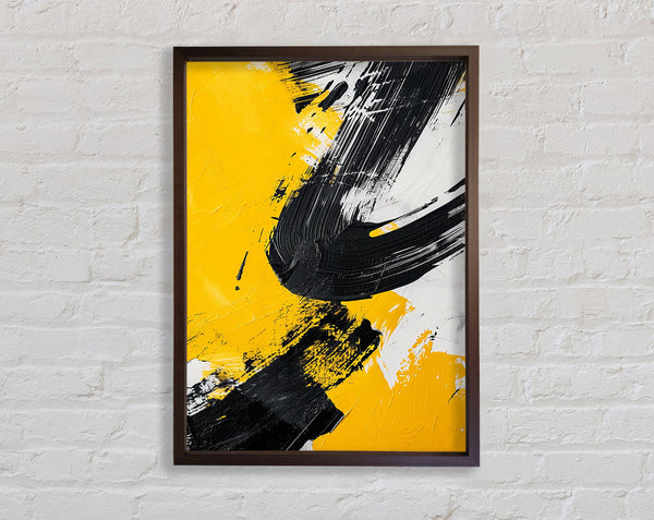Yellow To Walnut Wash Framed Print
