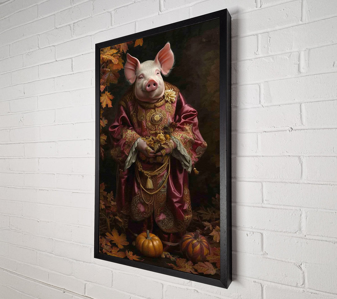  A Canvas Print of Crimson Pig'S Harvest Canvas Print