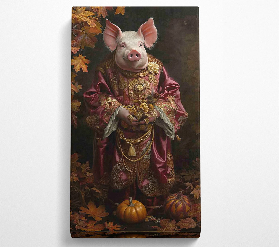  A Canvas Print of Crimson Pig'S Harvest Canvas Print