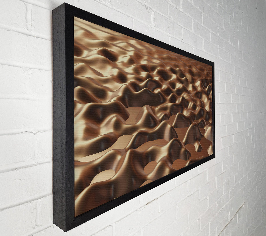  A Canvas Print of Bronze Liquid Landscape Canvas Print