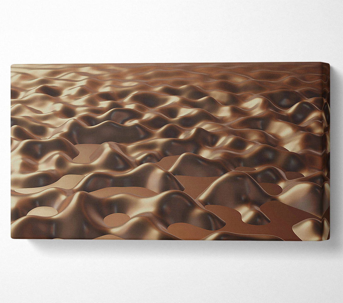  A Canvas Print of Bronze Liquid Landscape Canvas Print