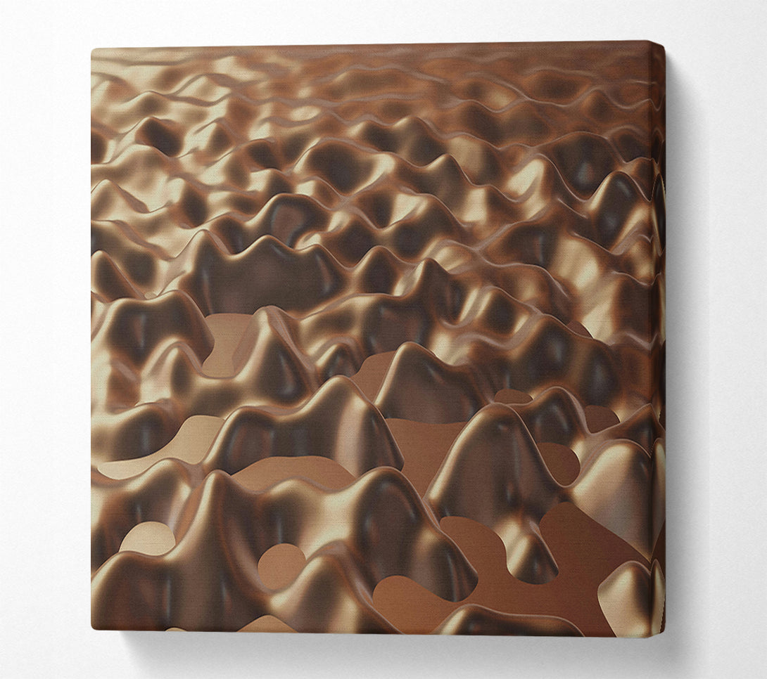  A Canvas Print of Bronze Liquid Landscape Canvas Print