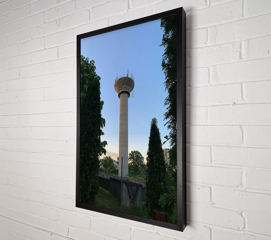  A Canvas Print of Grey Tower In Twilight Canvas Wall Art