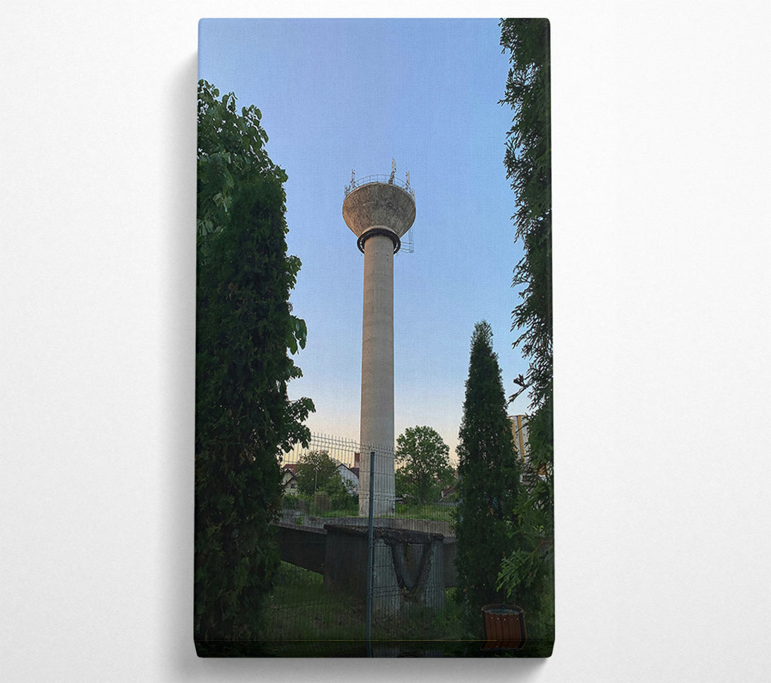  A Canvas Print of Grey Tower In Twilight Canvas Wall Art